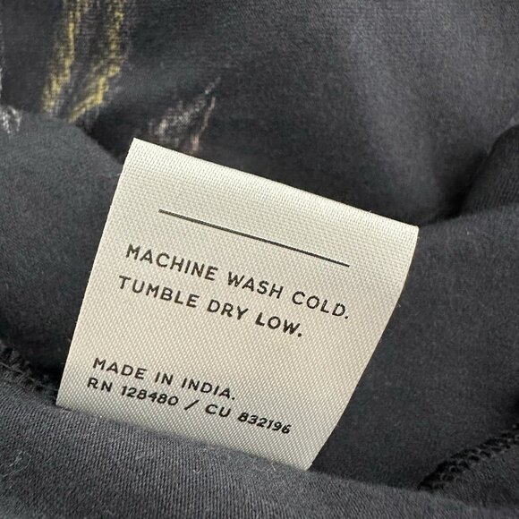 Pact Sleeveless Midi Dress Small Golden Hour Leaves Blue - Picture 7 of 8